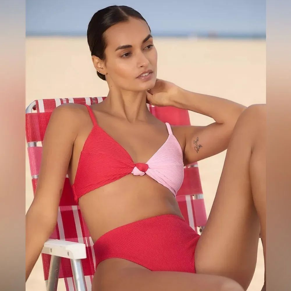 Farm Rio Knotted Bikini Top NWT